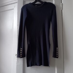 Maje rib sweater. Navy blue. Size Small.
